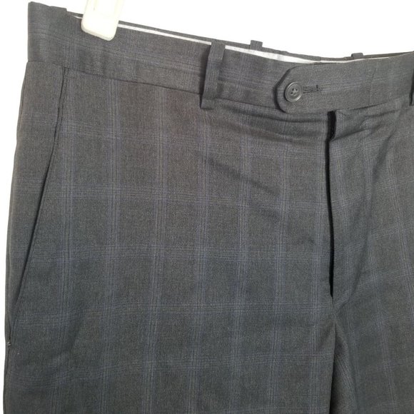 Peter Millar Mens 40S Gray Plaid Long Sleeves Wool 2-Piece Blazer Suit Set - Picture 12 of 14